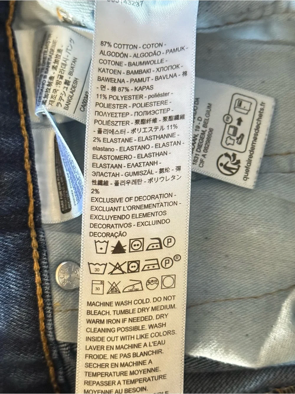 Levi’s‎ 514 Straight Fit Stretch Jeans Mens Medium Wash Denim 30x30